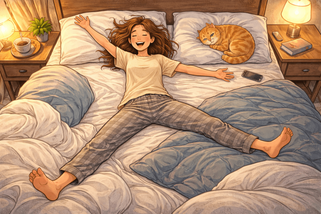 The First Time I Realized I Had the Whole Bed to Myself